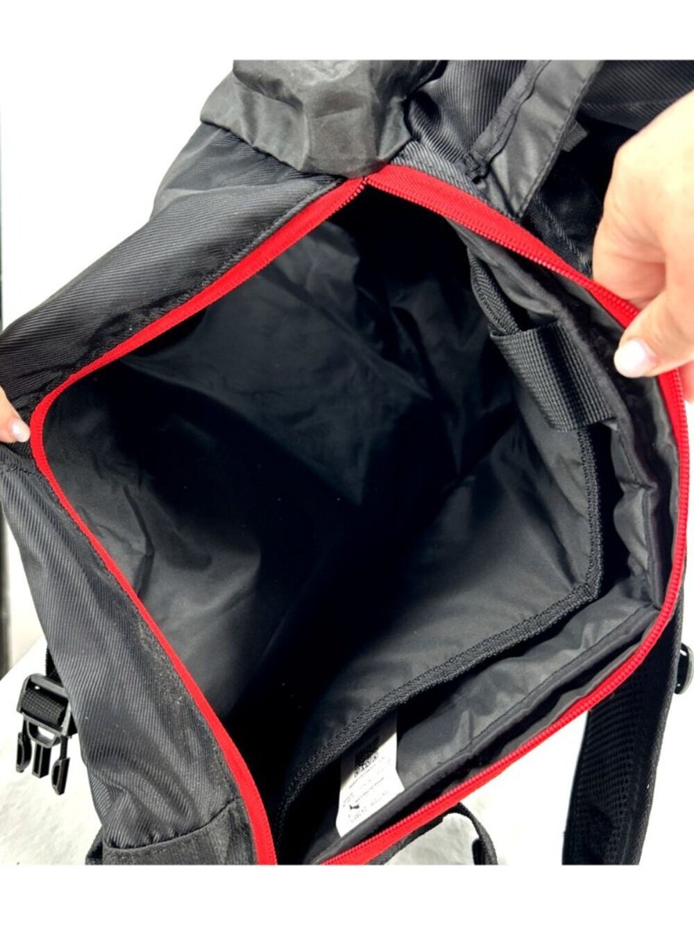 Puma Mercedes Benz Laptop Backpack Black Red Drawstring Dura Base Bag - Picture 7 of 9